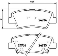 Brembo P 30 047 - Brzdové platničky -