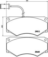 Brembo P A6 013 - Brzdové platničky -