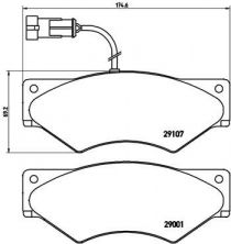 Brembo P A6 018 - Brzdové platničky -