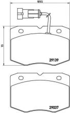 Brembo P A6 019 - Brzdové platničky -