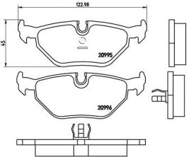 Brembo P 06 011 - Brzdové platničky -