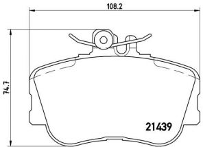 Brembo P 06 017 - Brzdové platničky -