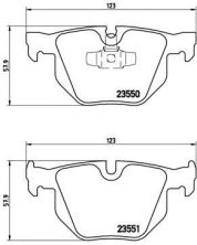 Brembo P 06 039 - Brzdové platničky -