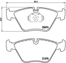 Brembo P 06 042 - Brzdové platničky -
