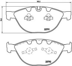 Brembo P 06 047 - Brzdové platničky -