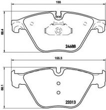 Brembo P 06 074 - Brzdové platničky -