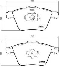 Brembo P 10 012 - Brzdové platničky -
