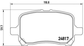 Brembo P 10 014 - Brzdové platničky -