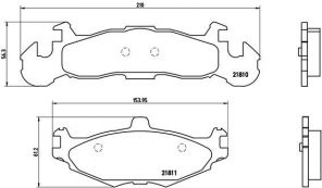 Brembo P 11 001 - Brzdové platničky -