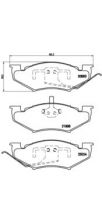 Brembo P 11 005 - Brzdové platničky -