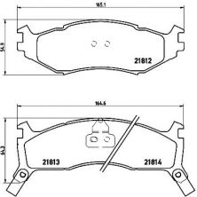 Brembo P 11 006 - Brzdové platničky -