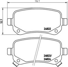 Brembo P 11 021 - Brzdové platničky -