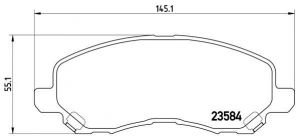 Brembo P 11 026 - Brzdové platničky -