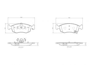 Brembo P 11 031 - Brzdové platničky -