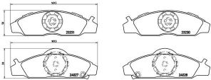 Brembo P 15 008 - Brzdové platničky -
