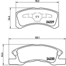 Brembo P 16 011 - Brzdové platničky -