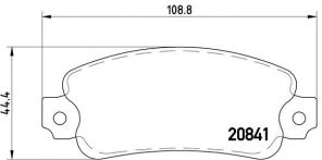 Brembo P 23 014 - Brzdové platničky -