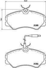 Brembo P 23 023 - Brzdové platničky -