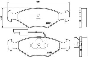 Brembo P 23 039 - Brzdové platničky -