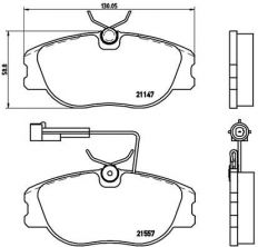 Brembo P 23 043 - Brzdové platničky -