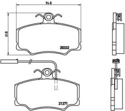 Brembo P 23 048 - Brzdové platničky -