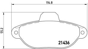 Brembo P 23 060 - Brzdové platničky -