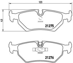 Brembo P 23 062 - Brzdové platničky -