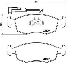 Brembo P 23 063 - Brzdové platničky -