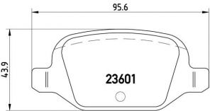 Brembo P 23 064 - Brzdové platničky -