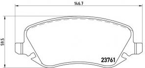 Brembo P 23 088 - Brzdové platničky -