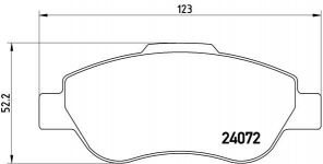 Brembo P 23 097 - Brzdové platničky -
