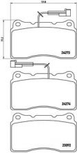 Brembo P 23 098 - Brzdové platničky -