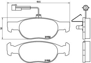 Brembo P 23 113 - Brzdové platničky -