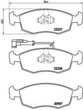 Brembo P 23 121 - Brzdové platničky -