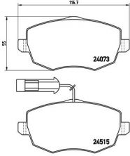 Brembo P 23 128 - Brzdové platničky -