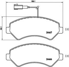 Brembo P 23 136 - Brzdové platničky -