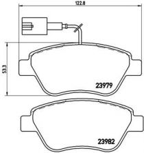 Brembo P 23 140 - Brzdové platničky -