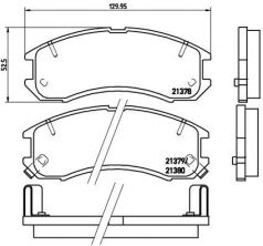 Brembo P 24 024 - Brzdové platničky -