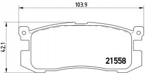 Brembo P 24 025 - Brzdové platničky -