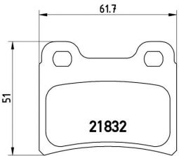Brembo P 24 030 - Brzdové platničky -