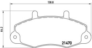 Brembo P 24 032 - Brzdové platničky -