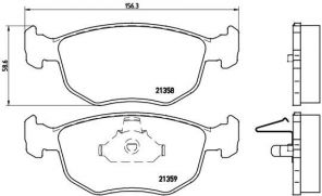 Brembo P 24 069 - Brzdové platničky -