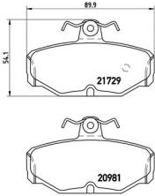 Brembo P 24 079 - Brzdové platničky -