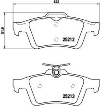 Brembo P 24 148 - Brzdové platničky -