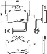Brembo P 28 015 - Brzdové platničky -