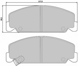 Brembo P 28 018 - Brzdové platničky -