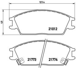 Brembo P 30 024 - Brzdové platničky -