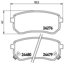 Brembo P 30 033 - Brzdové platničky -