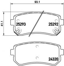 Brembo P 30 051 - Brzdové platničky -
