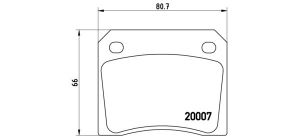 Brembo P 36 002 - Brzdové platničky -